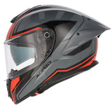 ACERBIS TARMAK-X 257 CASCO AVENTURO DE MOTO GRIS ROJO