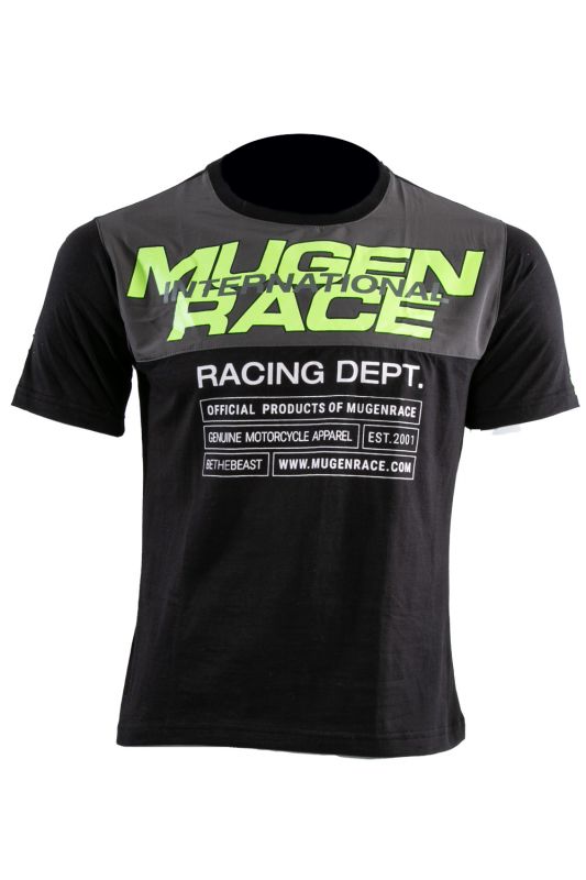 MUGENRACE T-MNR-2430 RIP-S Camiseta algodón Negro Amarillo