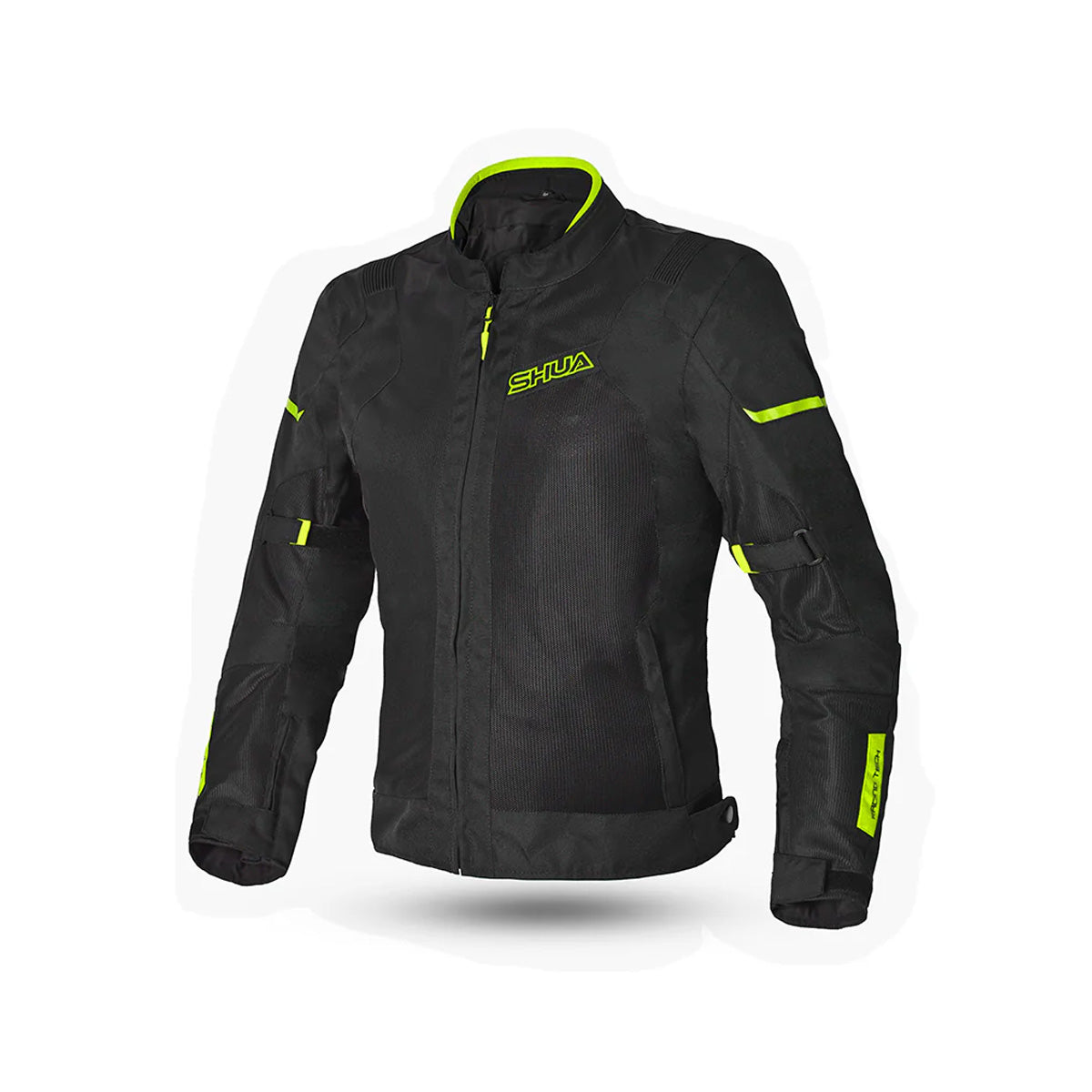 SHUA GRAVITY MESH LITE CHAQUETA DE MOTO MUJER NEGRO AMARILLO FLOU