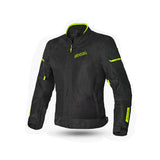 SHUA GRAVITY MESH LITE CHAQUETA DE MOTO MUJER NEGRO AMARILLO FLOU