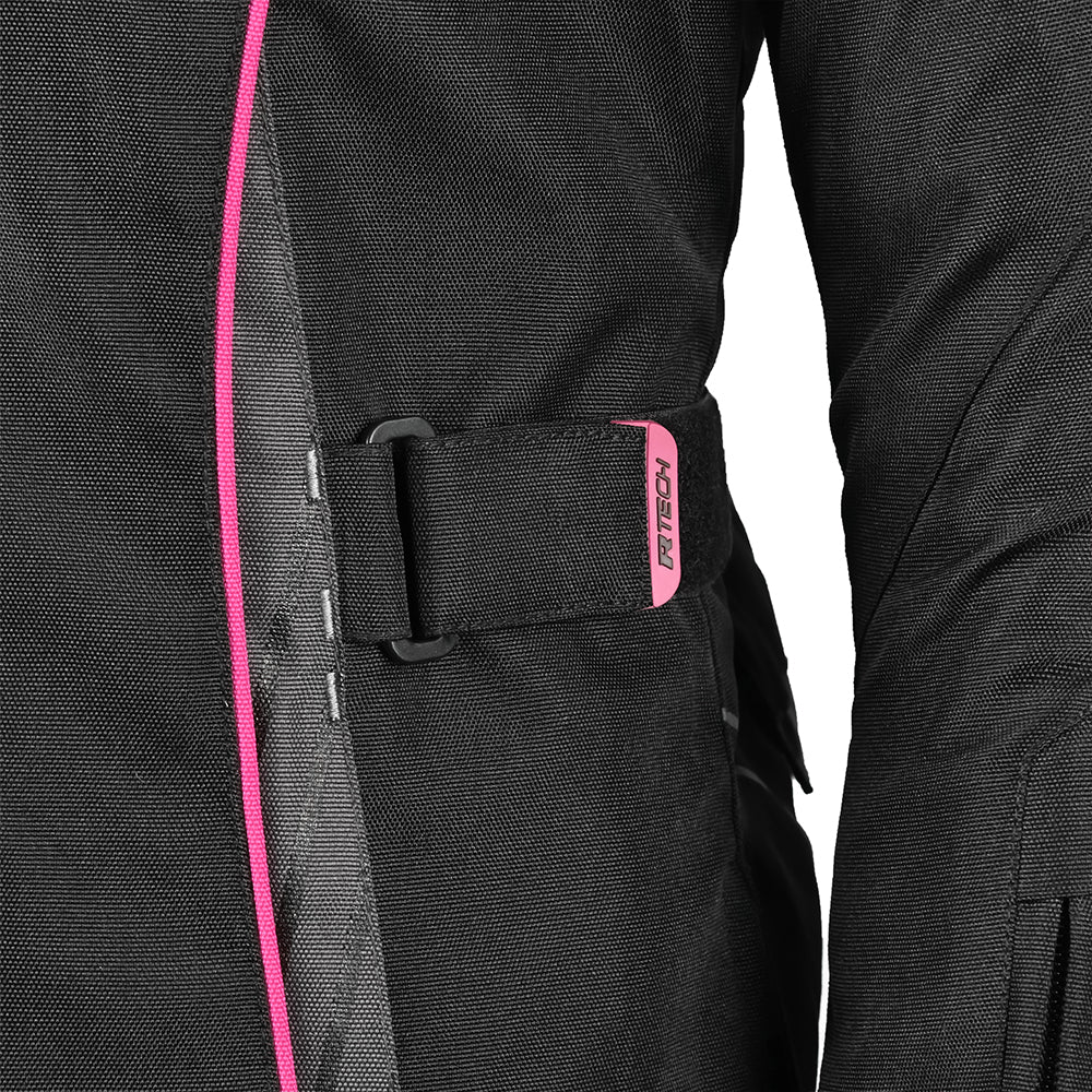 R-TECH Chaqueta Textil Knight Rider (Long) Negro/Fuschia) - SECURTEX MOTOR S.L (t/a MaximoMoto)