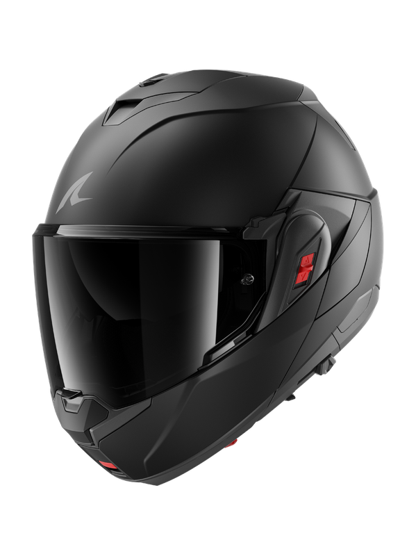 SHARK OXO DARK SHADOW ABATIBLE CASCO NEGRO MATE