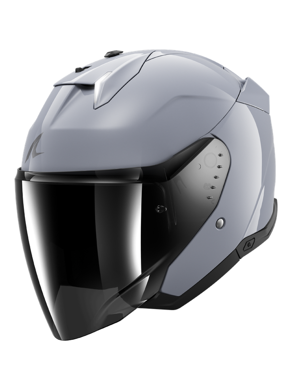 Shark Skwal I3 Dark Shadow Urban Touring jet Casco  plata