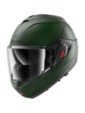SHARK OXO BLANK MOTOCICLETA ABATIBLE CASCO VERDE OSCURO