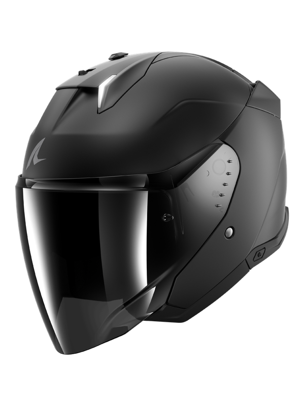 SHARK SKWAL i3 JET DARK SHADOW ABIERTO CASCO NEGRO MATE