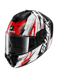 SHARK SPARTAN RS HIBOLT INTEGRAL Negro Rojo Cromado