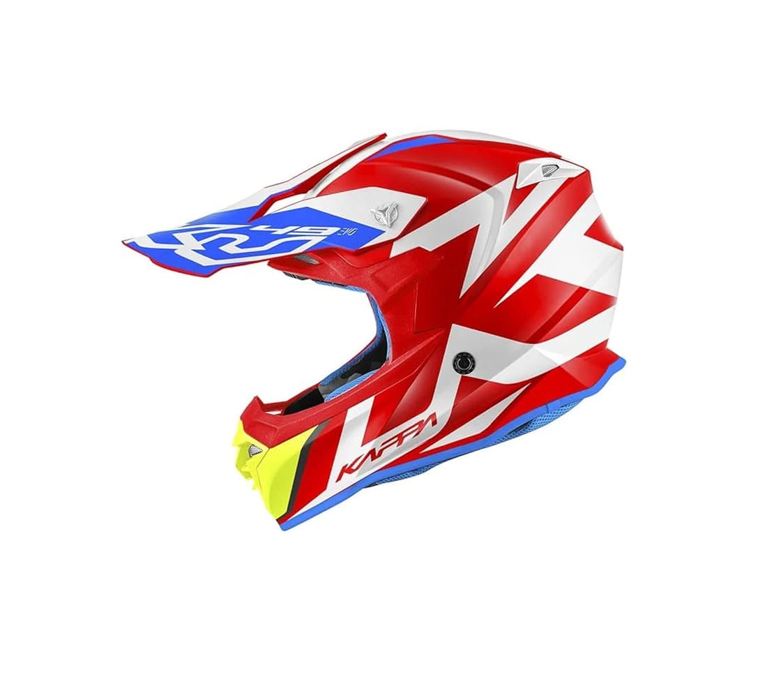 KAPPA KV49 Motocicleta Motocross Casco Rojo Blanco - CASCO