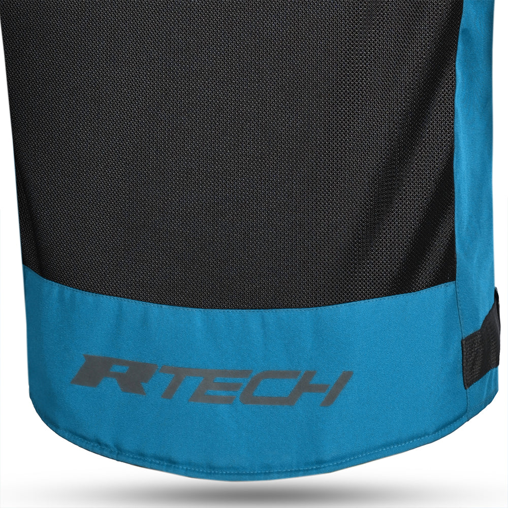 R-TECH SPIRAL MESH CHAQUETA DE MOTO DE HOMBRE TEXTIL  AZUL CLARO NEGRO ROJO