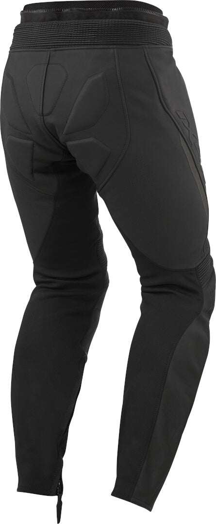 IXON AVENGER HOMBRE MOTO PANTALONES CUERO NEGRO