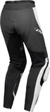 IXON VORTEX 3 PT L DAMAS MOTO PANTALONES CUERO NEGRO GRIS BLANCO 