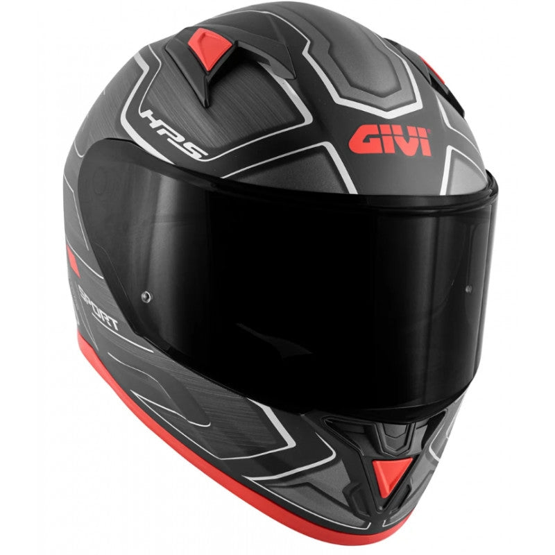 GIVI CASCO FULL 506/SPORT. LED/DEEP NEGRO-MT/ROJO - SECURTEX MOTOR S.L (t/a MaximoMoto)