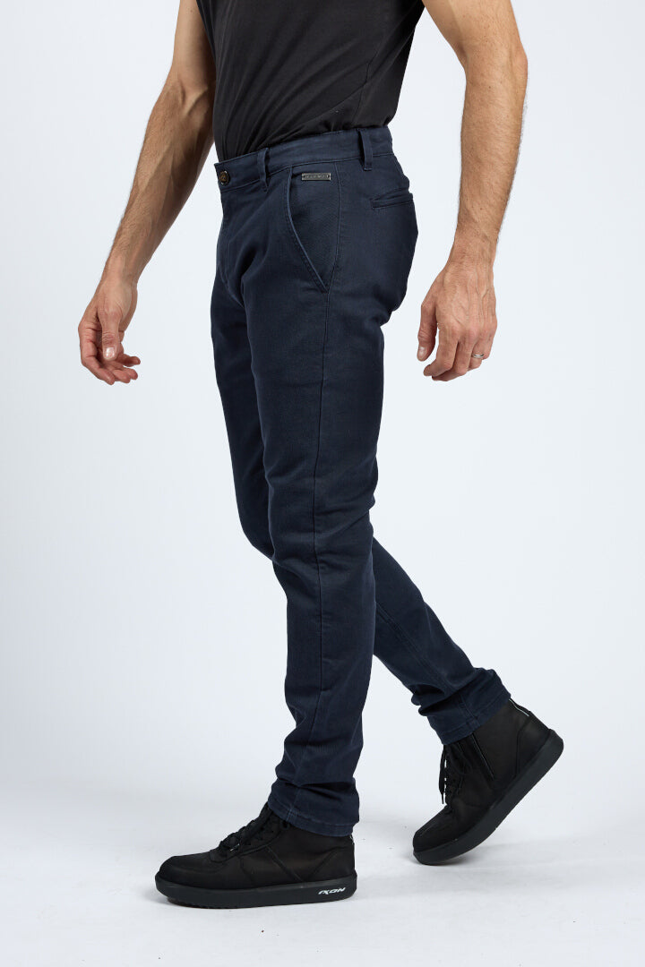 IXON CHINO HOMBRE PANTALONES MOTO JEANS NEGRO