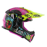 LS2 MX437 FAST II MINI CASCO DE MOTO GORILLA PÚRPURA