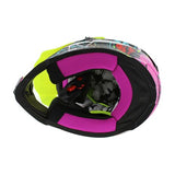 LS2 MX437 FAST II MINI CASCO DE MOTO GORILLA PÚRPURA