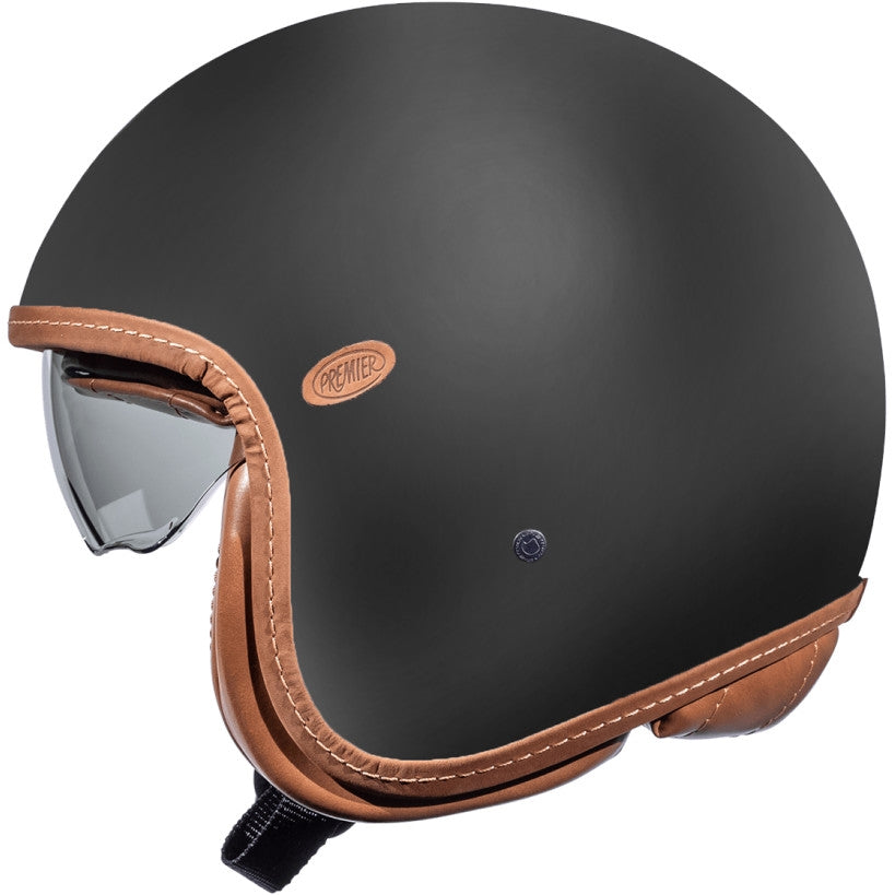 PREMIER VINT PLATIN ED.U9BM Moto Cara Abierta Jet Casco