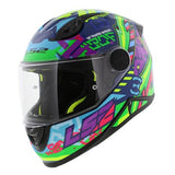 LS2 FF812 KID SVENT CASCO DE MOTO AZUL VERDE