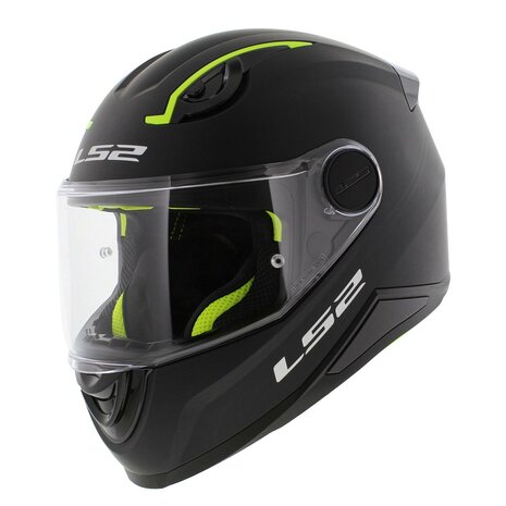 LS2 FF812 KID SOLID CASCO DE MOTO MATE NEGRO