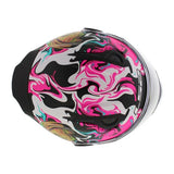 LS2 FF812 KID CYBERG CASCO DE MOTO PÚRPURA CYAN