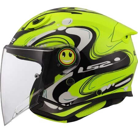 LS2 OF622 FUNNY II CASCO DE MOTO GLUP H-V AMARILLO