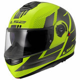 LS2 FF908 STROBE II CODE CASCO DE MOTO H-V AMARILLO GRIS