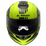 LS2 FF908 STROBE II CODE CASCO DE MOTO H-V AMARILLO GRIS