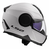 LS2 FF902 SCOPE II SOLID CASCO DE MOTO GLOSS BLANCO
