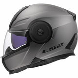 LS2 FF902 SCOPE II SOLID CASCO DE MOTO MATE TITANIUM