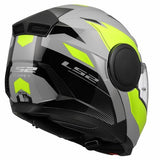 LS2 FF902 SCOPE II DURIA CASCO DE MOTO GRIS H-V AMARILLO