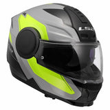 LS2 FF902 SCOPE II DURIA CASCO DE MOTO GRIS H-V AMARILLO