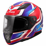 LS2 FF353 RAPID II FLITZ WHITE BLUE RED
