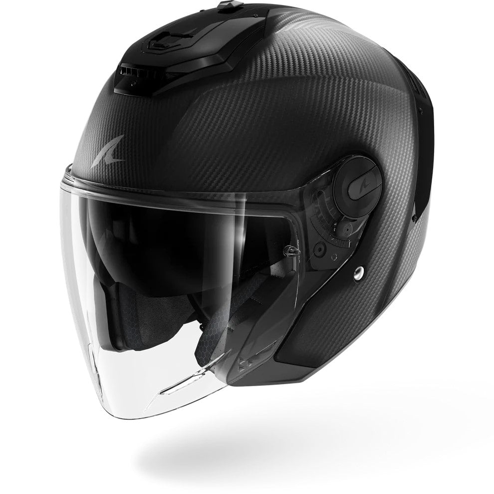 Shark RS Jet Casco Jet - Fibra de Carbono Completa -Carbono Mate