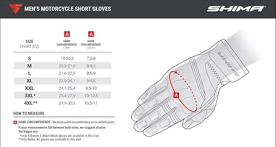 SHIMA X-BREEZE 2 MEN GUANTES RED - SECURTEX MOTOR S.L (t/a MaximoMoto)