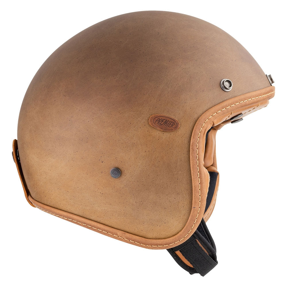 PREMIER VINT PLATIN ED. BOS BM Moto Cara Abierta Jet Casco