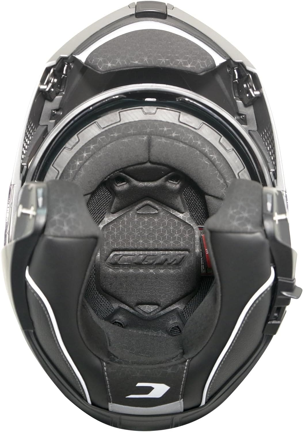 CGM 560A MAD MONO CASCO MODULAR DE MOTO NEGRO MATE