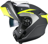 CGM 568G BER grafito Modular Casco moto Grafite Giallo fluo opaco - CASCO