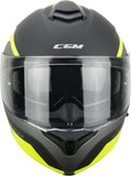 CGM 568G BER grafito Modular Casco moto Grafite Giallo fluo opaco - CASCO