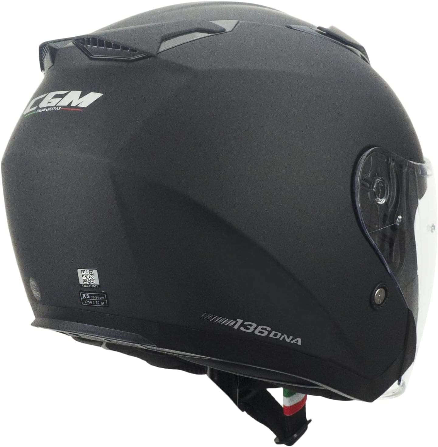 CGM 136A DNA MONO ABATIBLES CASCO JET NEGRO MATE