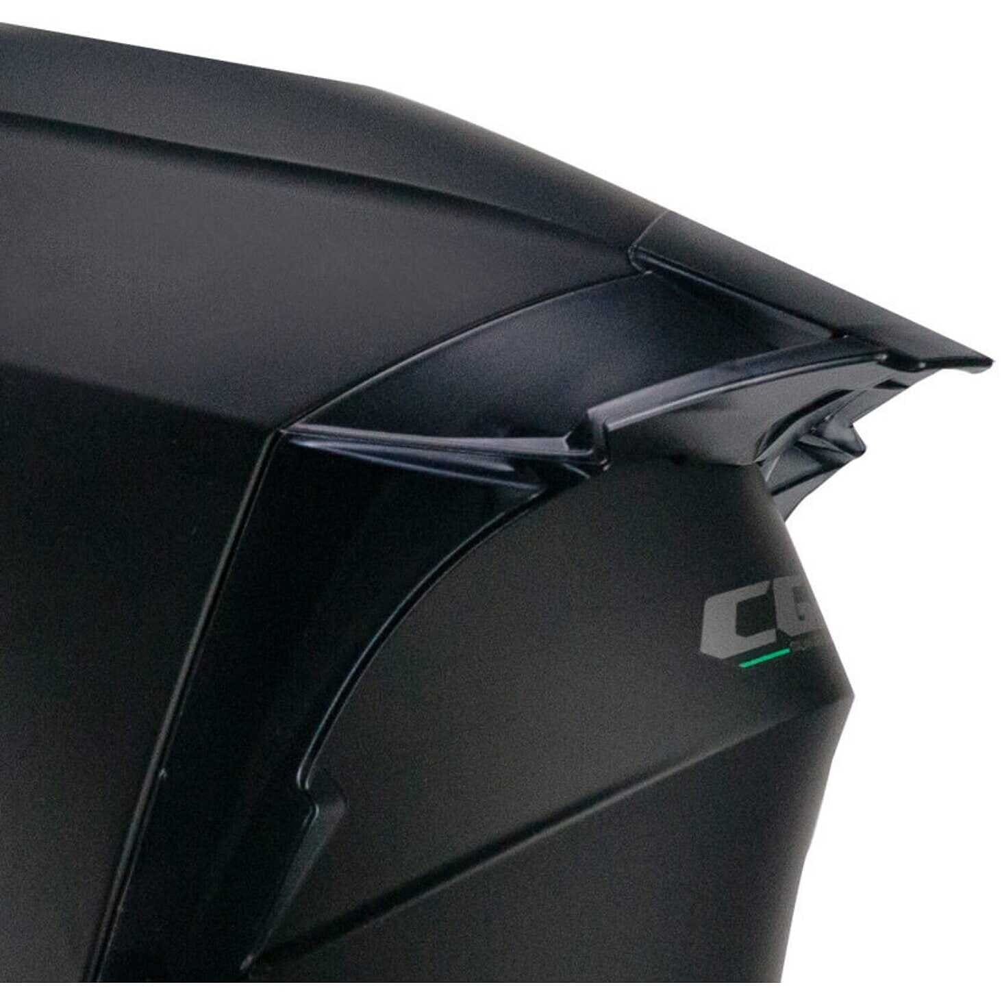 CGM 127A DEEP MONO Cara Abierta Jet Casco Negro Mate