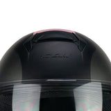 CGM 167R FLO STEP JET CASCO MOTO ANTRACITE ROSA SATINATO LUNGA - CASCO