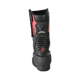 SHUA - Botas Piel Super Tech Negro/Rojo-Maximo Moto
