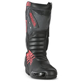 SHUA - Botas Piel Super Tech Negro/Rojo-Maximo Moto