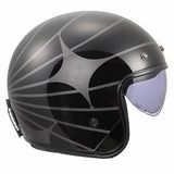 LS2 OF601 BOB II COSMIC CASCO DE MOTO NEGRO GRIS