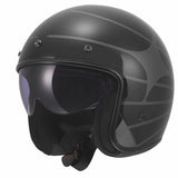 LS2 OF601 BOB II COSMIC CASCO DE MOTO NEGRO GRIS