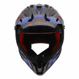 LS2 MX708 FAST II ZOMBIE CASCO DE MOTO NEGRO ROJO AZUL
