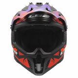 LS2 MX708 FAST II GROTESK CASCO DE MOTO PÚRPURA NARANJA