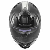LS2 FF817 CHALLENGER II NITRO CASCO DE MOTO NEGRO GRIS
