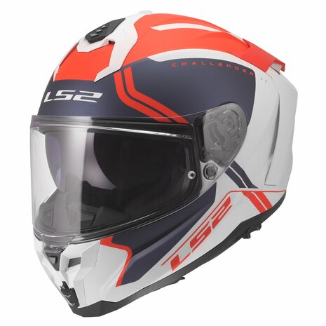 LS2 FF817 CHALLENGER II TITAN CASCO DE MOTO BLANCO AZUL ROJO