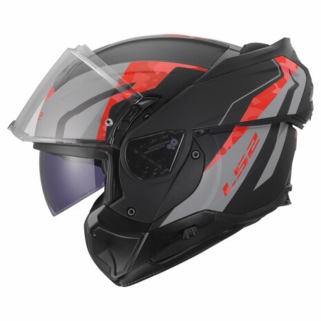 LS2 FF910 ADVANT II GLIDE CASCO DE MOTO NEGRO GRIS ROJO
