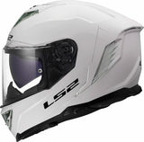 LS2 FF818 STORM III SOLID CASCO DE MOTO GLOSS BLANCO