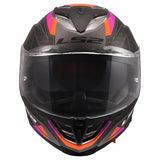 LS2 FF818 STORM III SPORTY CASCO DE MOTO GRIS PÚRPURA